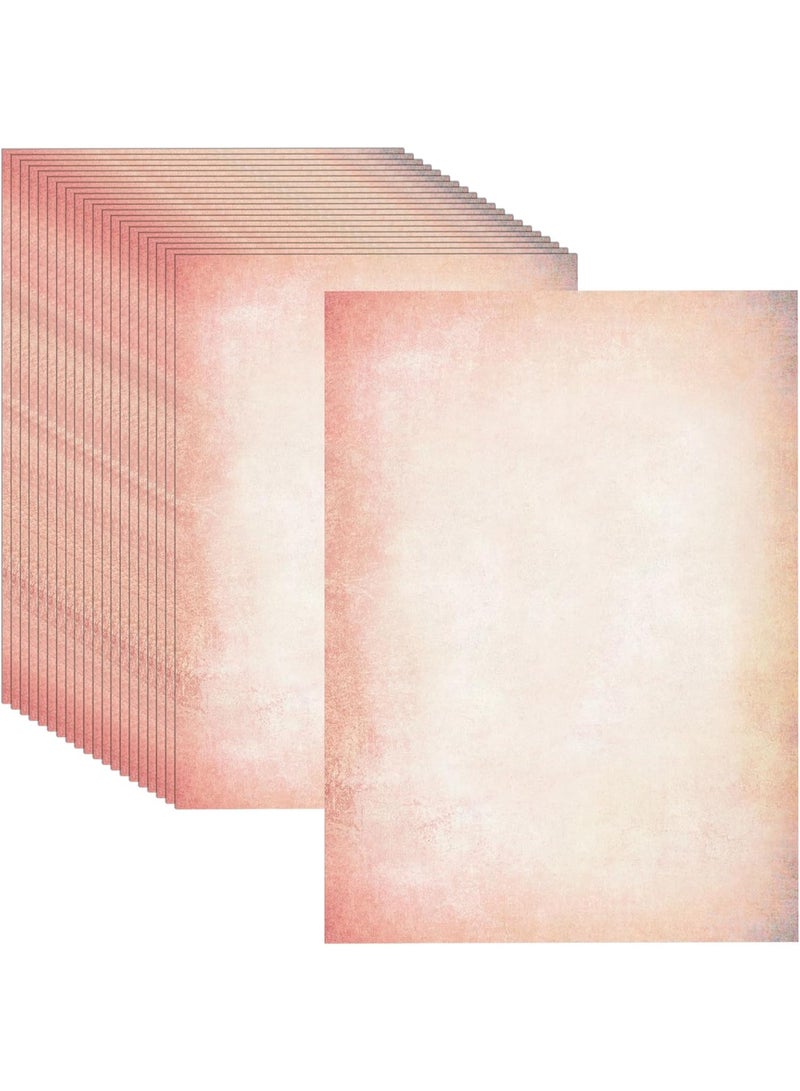 60 Sheets of Vintage Letter Paper, A4 Size Double-Sided Printed Letter Paper, DIN A4 100gsm, Old Vintage Writing Paper, for Writing and Printing DIY Printers (FG04-A) - Image 1